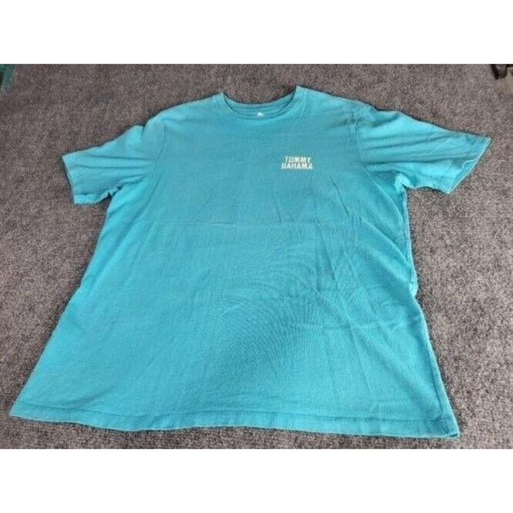 Tommy Bahama TShirt Gulltending‎ Men Sz M Cotton Blue Island Beach Casualwear